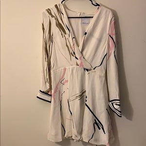 C/MEO Long Sleeve Asymmetric Dress